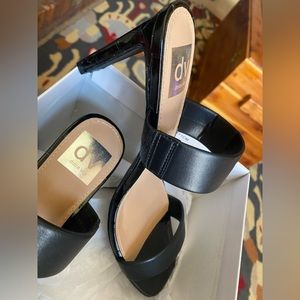 Dolce Vita black two strap sandals